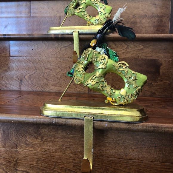 Other - A set of 2 Mardi Gras Mask Stocking holders